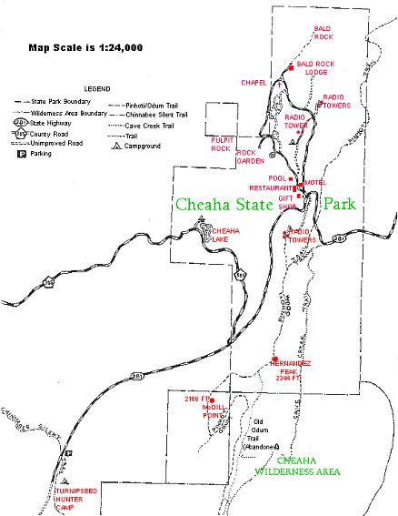 Cheaha State Park Trail Map Untitled