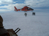 Coast Guard Helicopter about the leave